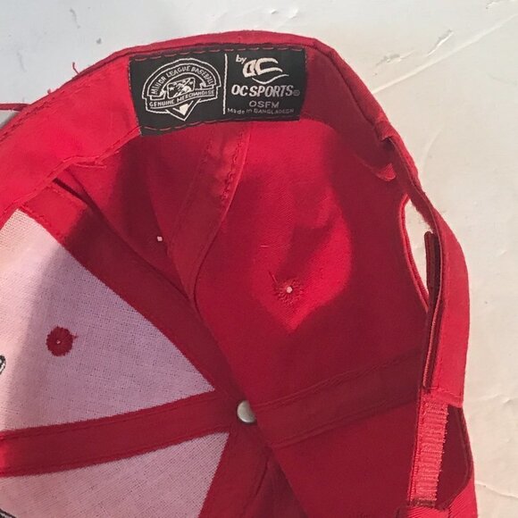 Los Angeles Angels Minor League Owlz Red Adjustable Baseball Hat - Picture 6 of 8